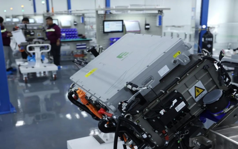 重要里程碑！榮程自有品牌Fe6—200kw氫燃料電池系統(tǒng)成功下線