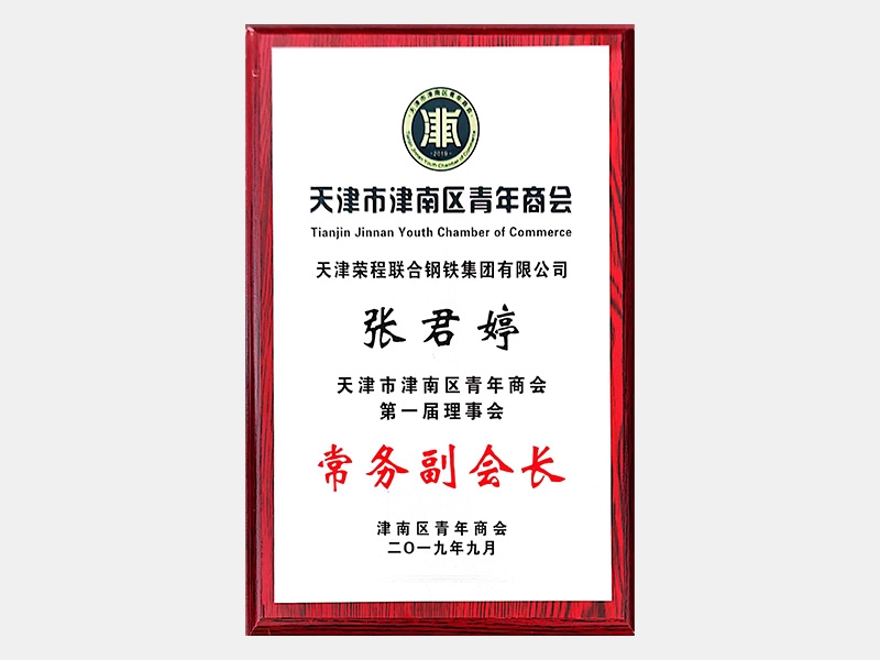 天津市津南區(qū)青年商會第一屆理事會常務(wù)副會長